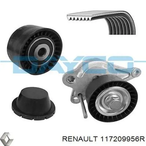 Ремень агрегатов приводной, комплект Renault (RVI) 117209956R цена, от 105.80 USD
