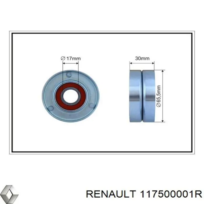 Натяжная планка поликлинового ремня Renault (RVI) 117500001R