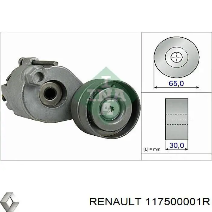 117500001R Renault (RVI) натяжитель приводного ремня