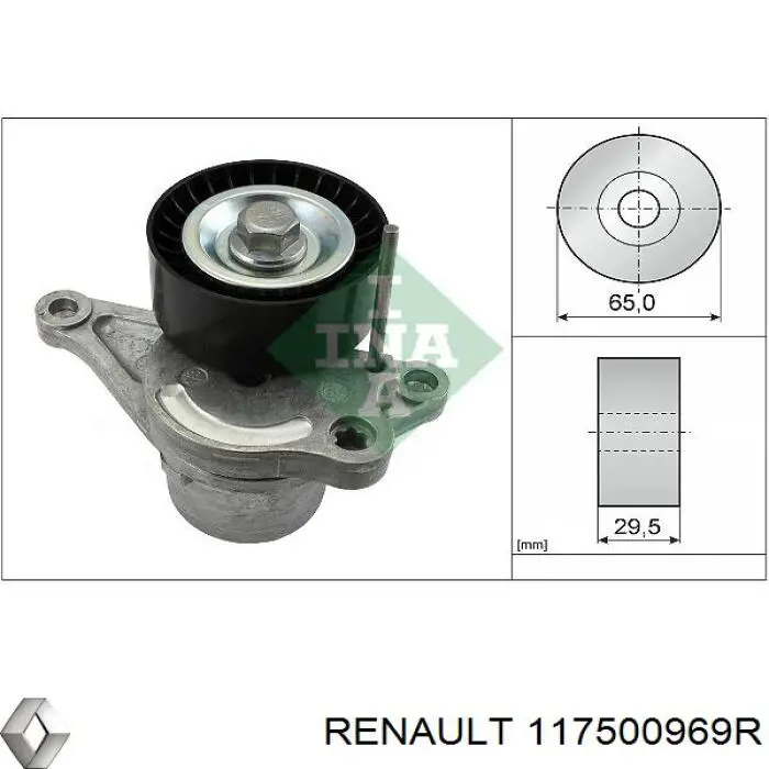 117500969R Renault (RVI) Натяжитель клинового ремня