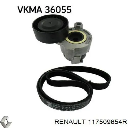 117509654R Renault (RVI) Натяжитель клинового ремня