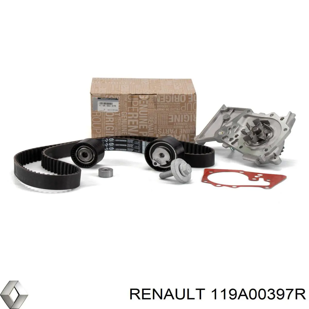 119A00397R Renault (RVI) correia do mecanismo de distribuição de gás, kit