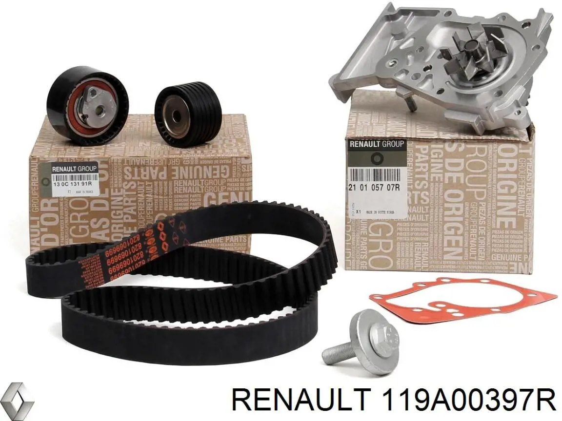 ГРМ ремни, комплект Renault (RVI) 119A00397R цена, от 132.16 USD