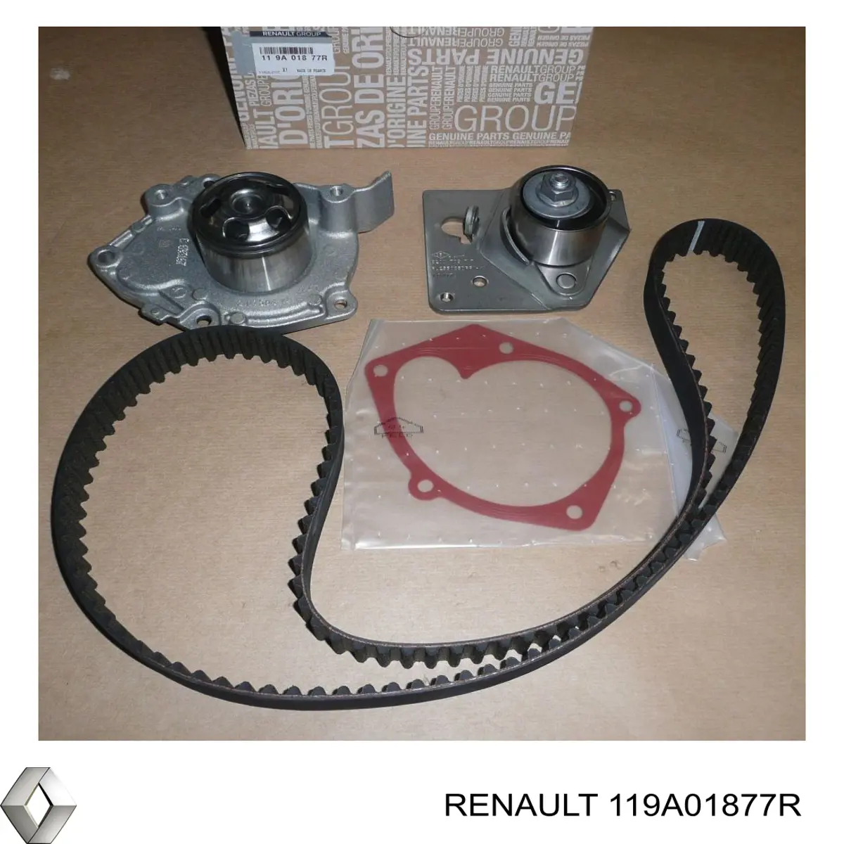 119A01877R Renault (RVI) correia do mecanismo de distribuição de gás, kit