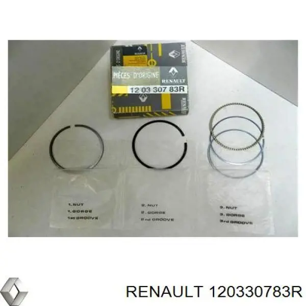 Кольца поршневые STD на 1 цилиндр Renault (RVI) 120330783R цена, от 23.56 USD