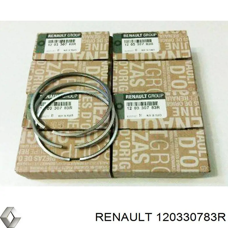 Комплект поршневых колец на 1 цилиндр, STD Renault (RVI) 120330783R