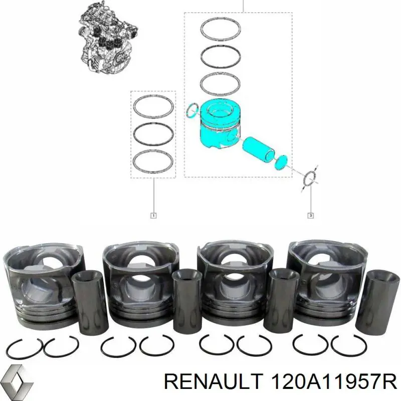  Renault (RVI) 120A11957R цена, от 63.56 USD