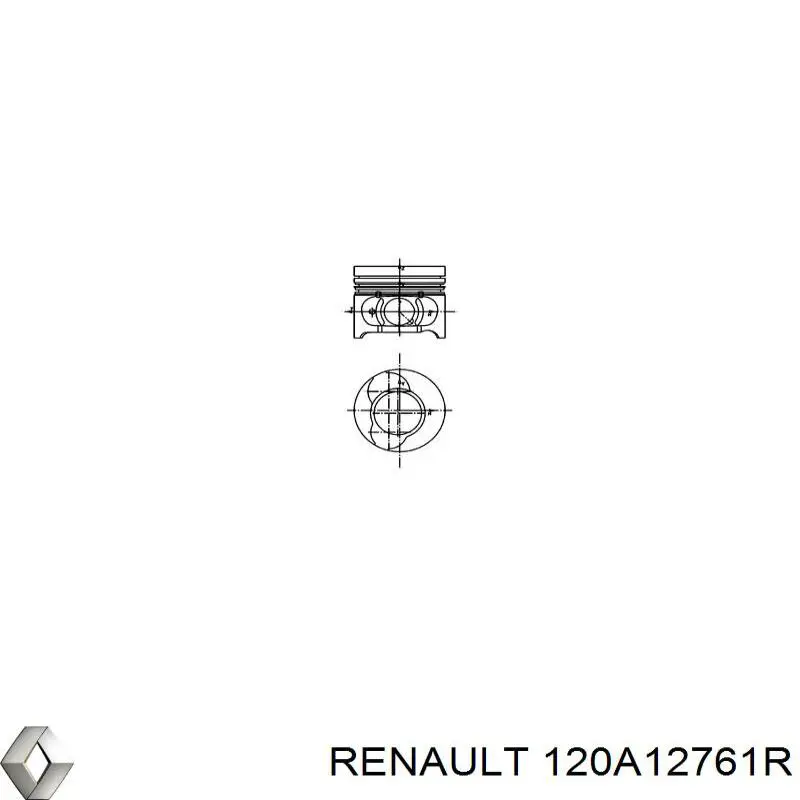 120A12761R Renault (RVI) поршень в комплекте на 1 цилиндр, std