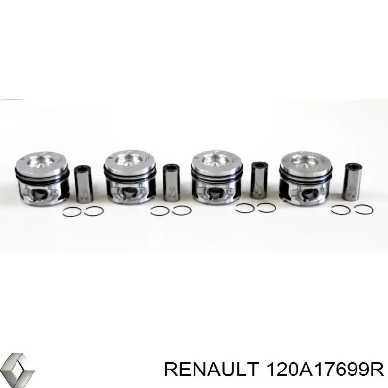 Поршень в комплекте на 1 цилиндр, STD Renault (RVI) 120A17699R