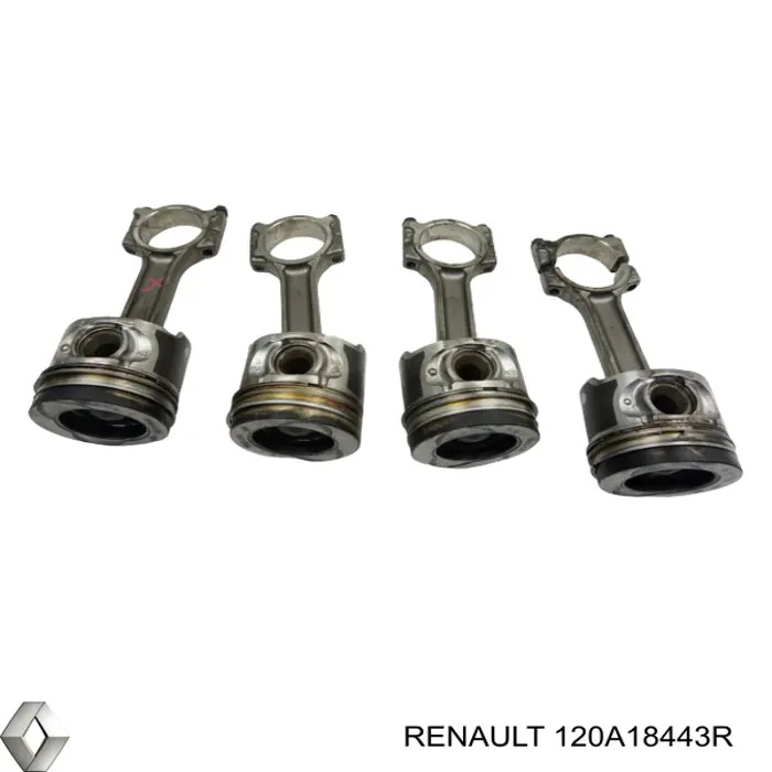 Поршень с пальцем без колец, STD на Renault Kangoo II 