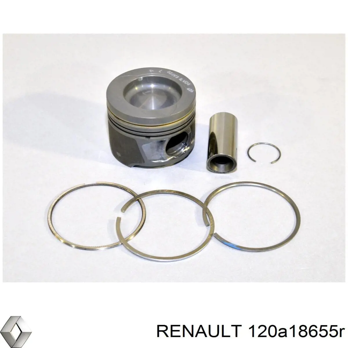 Поршень в комплекте на 1 цилиндр, STD Renault (RVI) 120A18655R
