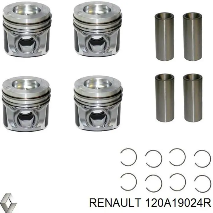 Pistão do kit para 1 cilindro, STD para Renault Master (EV, HV, UV)