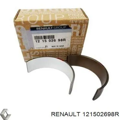 Шатунные вкладыши коленчатого вала Renault (RVI) 121502698R цена, от 33.90 USD