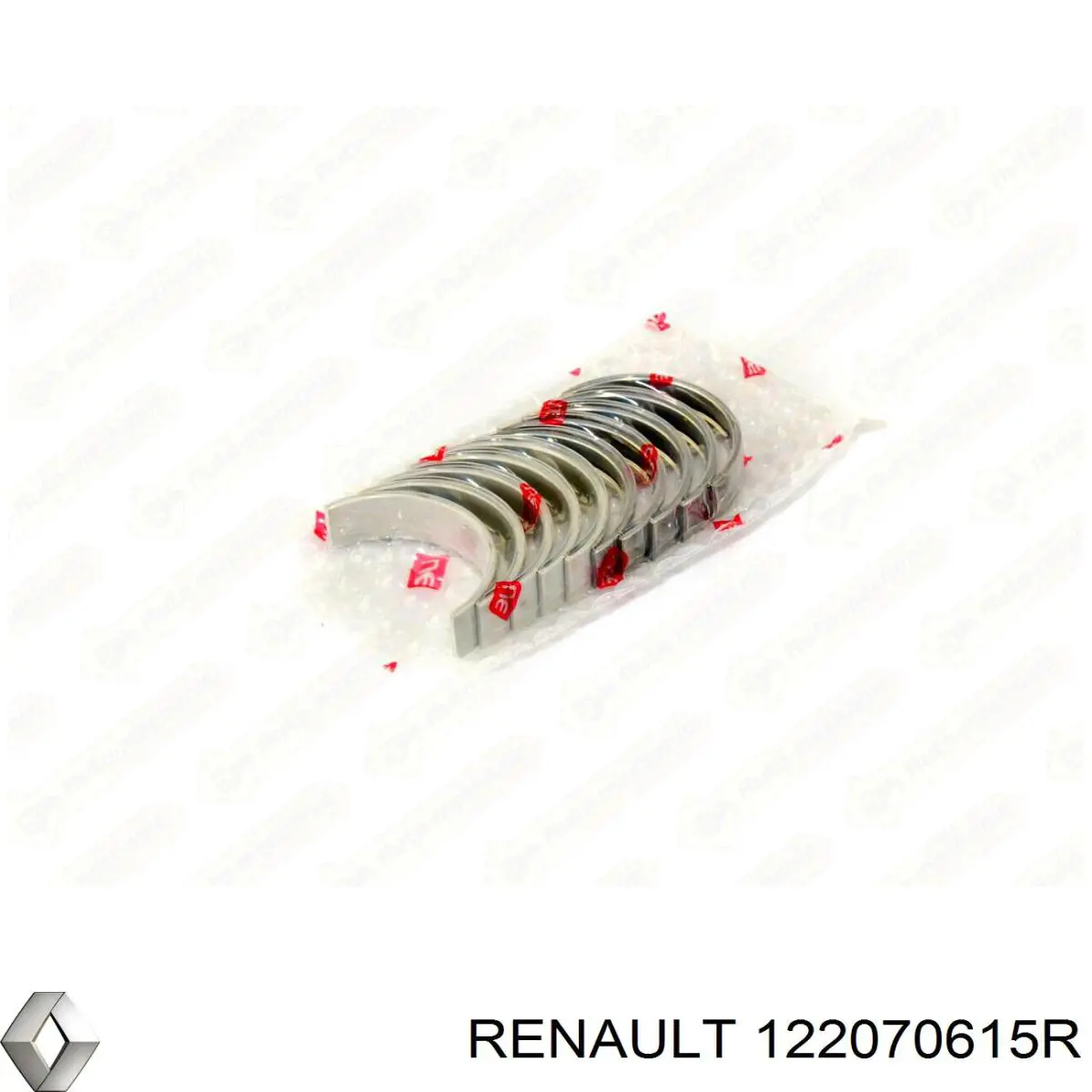 122070615R Renault (RVI) вкладыши коленвала коренные, комплект, стандарт (std)