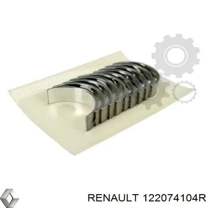 122074104R Renault (RVI) вкладыши коленвала коренные, комплект, стандарт (std)