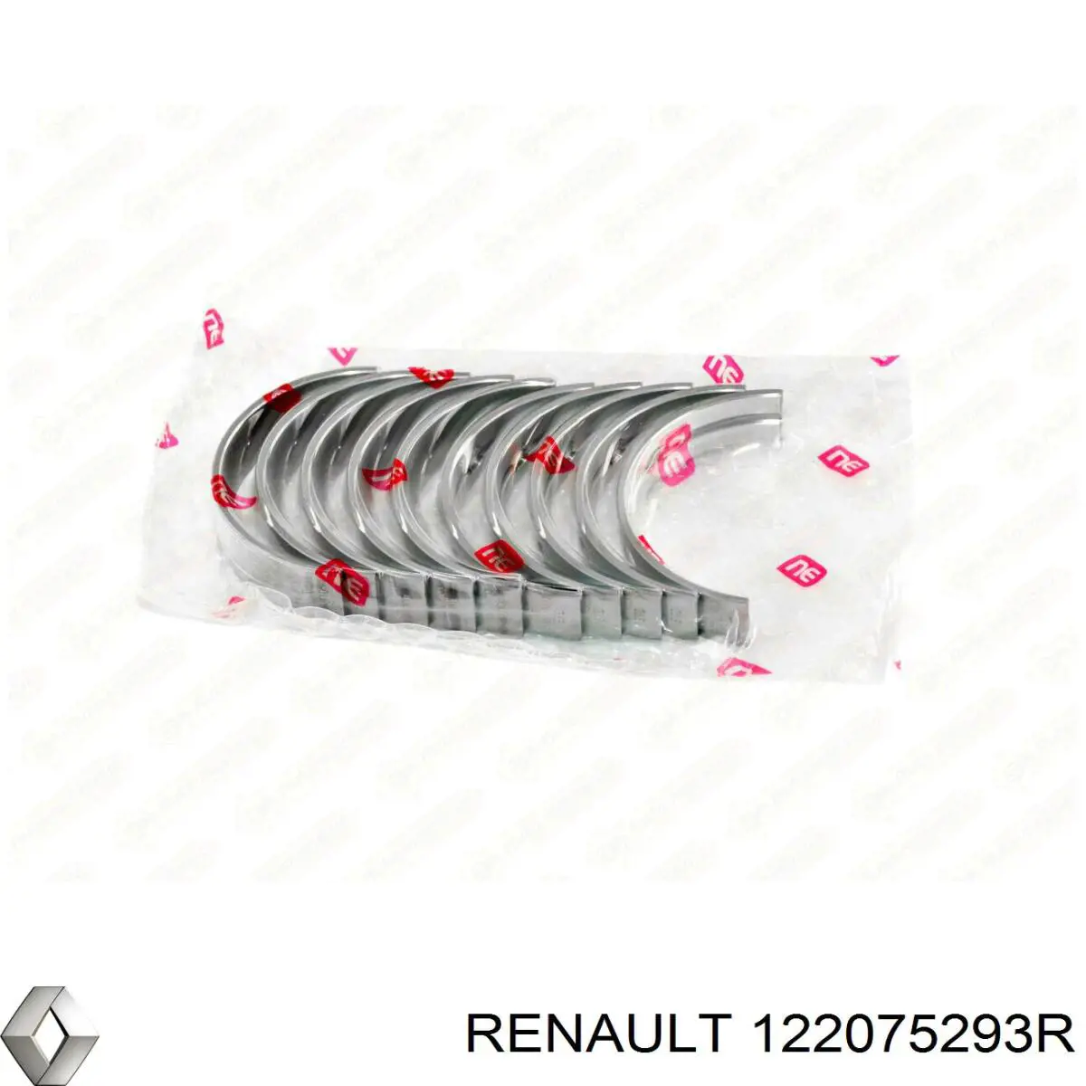 Вкладыши коленвала коренные, комплект, стандарт (STD) Renault (RVI) 122075293R
