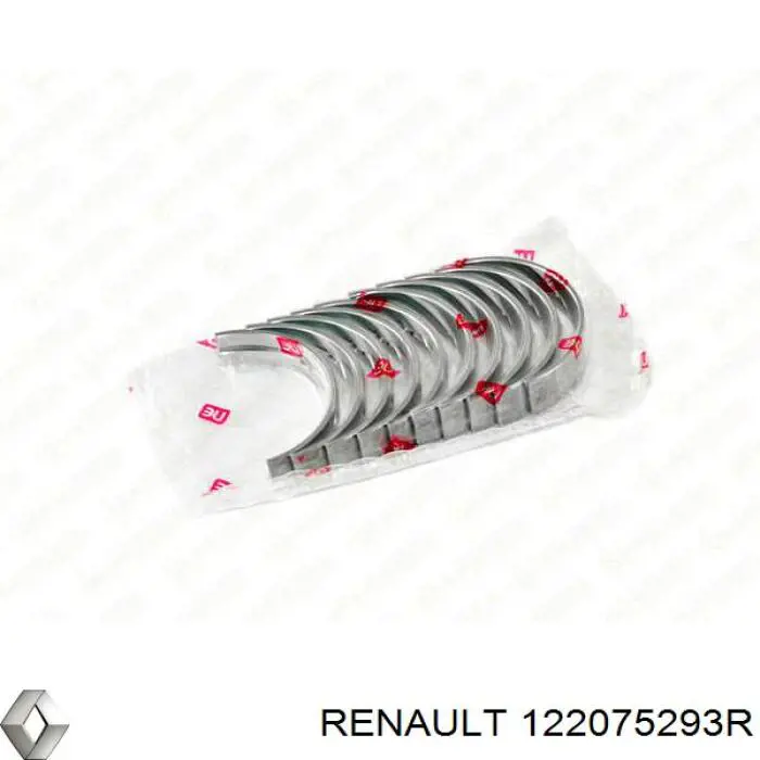 Juego de cojinetes de cigüeñal, estándar, (STD) 122075293R Renault (RVI)