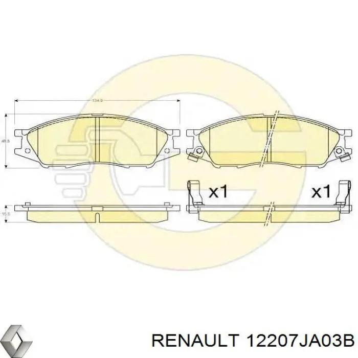 Nissan/Infiniti 12207JA03B цена, от 69.68 USD