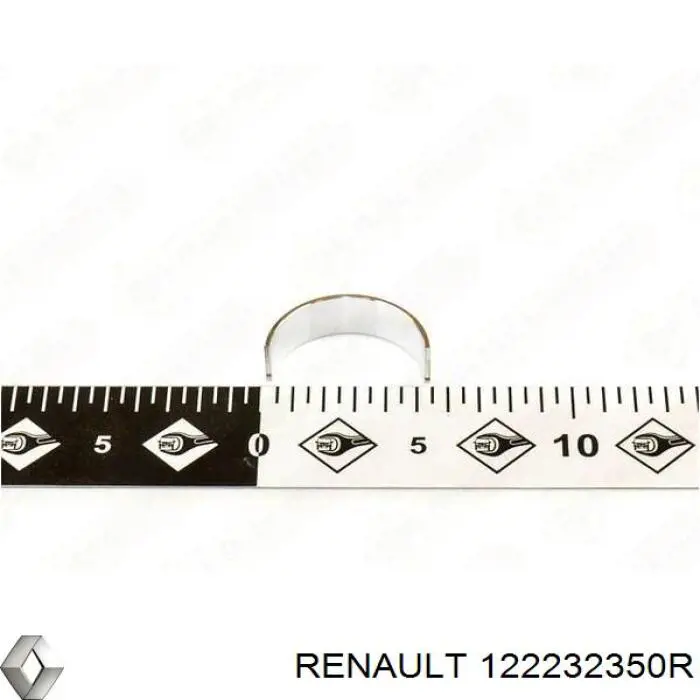 Вкладыши коленвала коренные, комплект, стандарт (STD) на Renault LOGAN II 