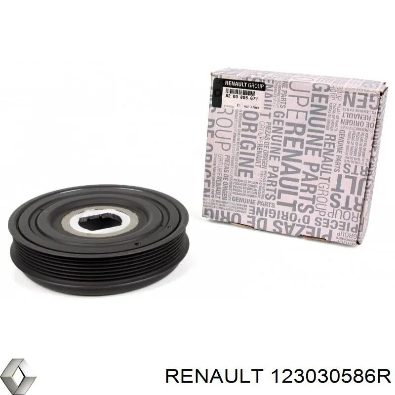 Шкив коленвала (демпфер) Renault (RVI) 123030586R цена, от 121.56 USD