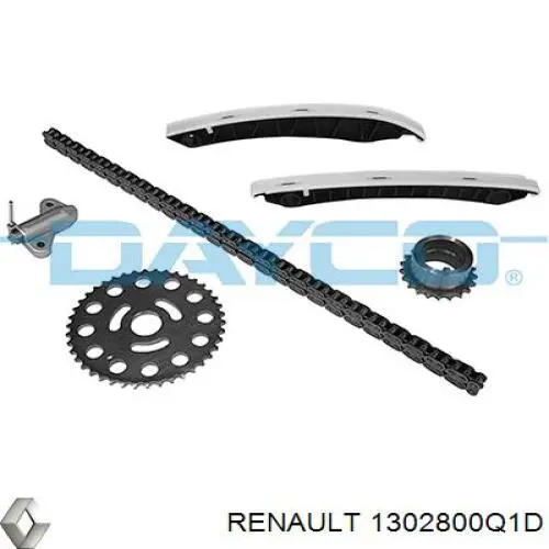 Комплект цепи ГРМ 1302800Q1D Renault (RVI)