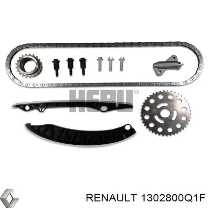 Комплект цепи ГРМ 1302800Q1F Renault (RVI)