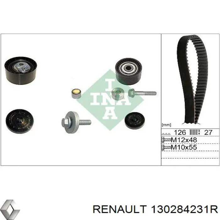 130284231R Renault (RVI) ремень грм