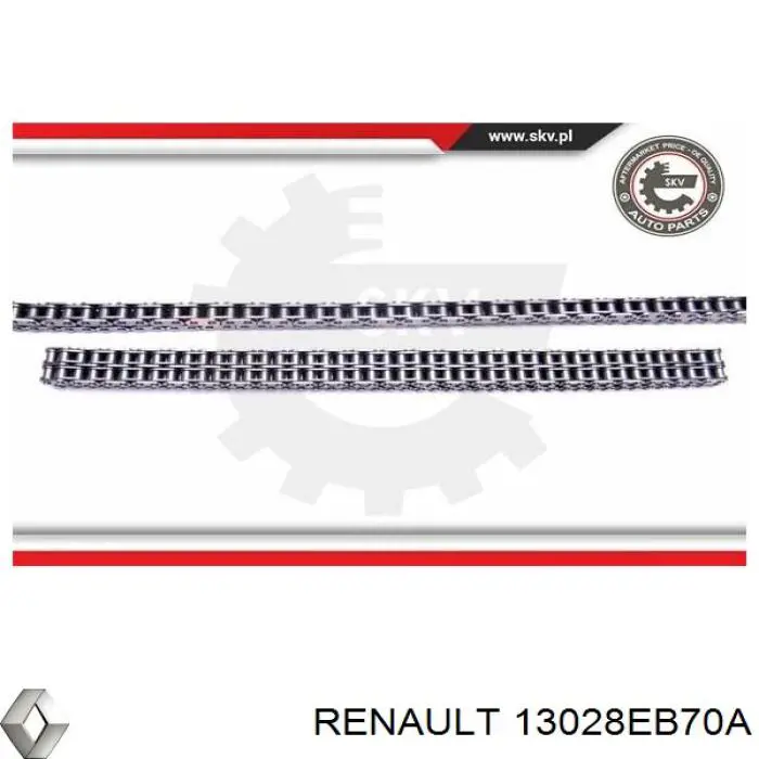 13028EB70A Renault (RVI) cadeia esquerda do mecanismo de distribuição de gás