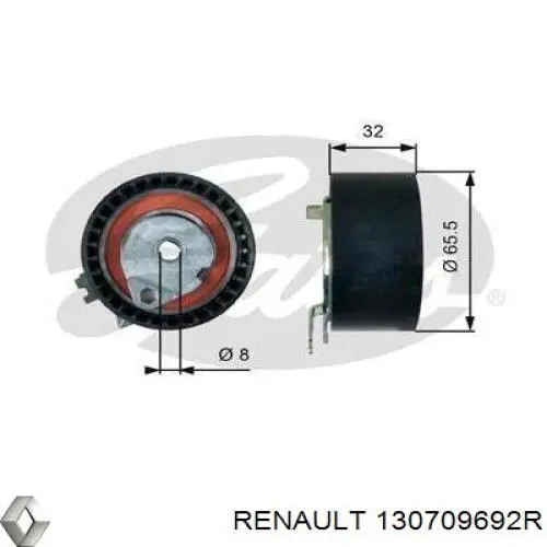 Reguladora de tensão da cadeia do mecanismo de distribuição de gás para Renault 6 