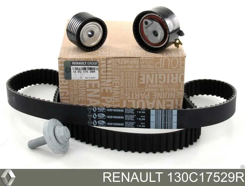 130C17529R Renault (RVI) correia do mecanismo de distribuição de gás, kit