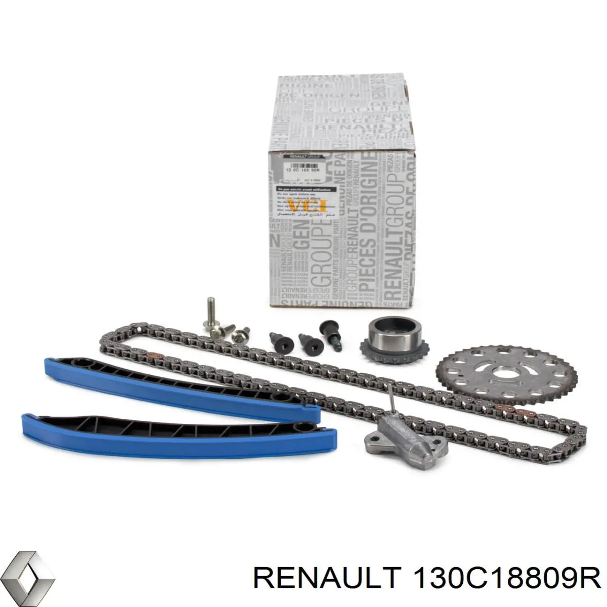 130C18809R Renault (RVI) cadeia do mecanismo de distribuição de gás, kit