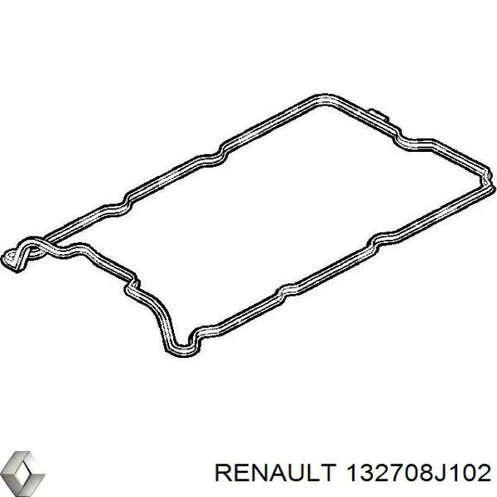 Прокладка клапанной крышки двигателя правая 132708J102 Renault (RVI)