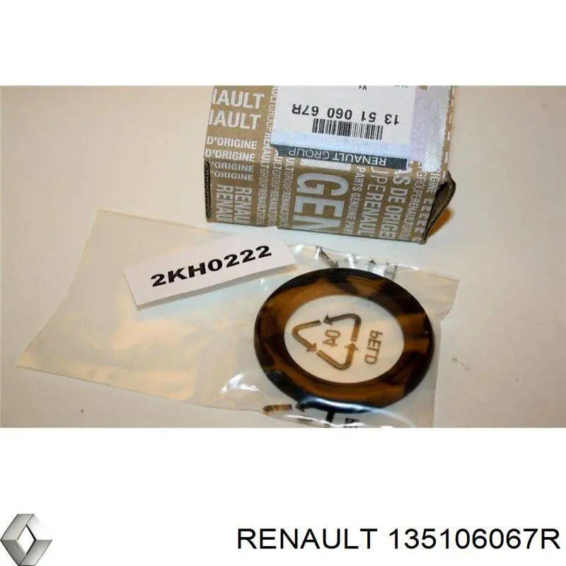 135104172R Renault (RVI) vedação dianteira de cambota de motor