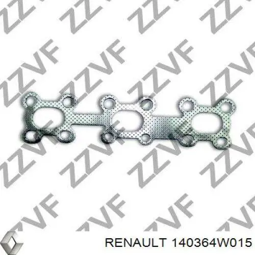 Прокладка выпускного коллектора Renault (RVI) 140364W015
