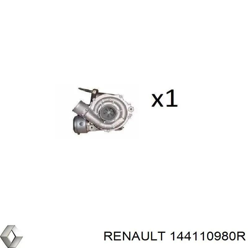 Турбонагнетатель Renault (RVI) 144110980R цена, от 221.46 USD