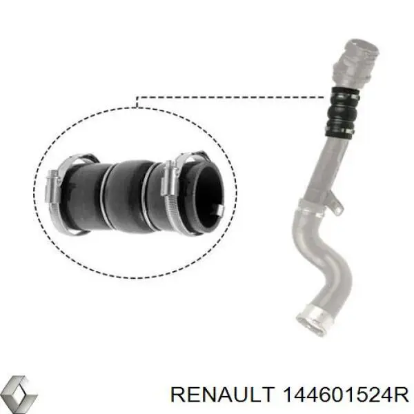 Купить 144601524R Renault (RVI) Патрубок интеркулера