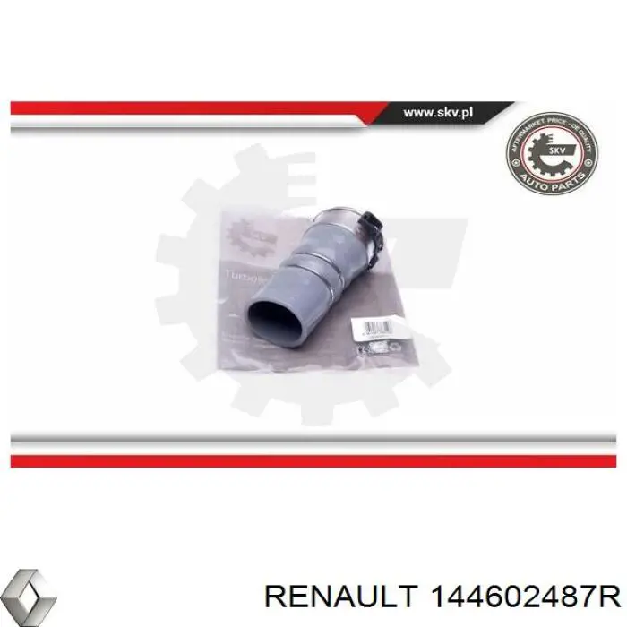 Патрубок воздушный, выход из турбины/компрессора (наддув) Renault (RVI) 144602487R цена, от 33.39 USD
