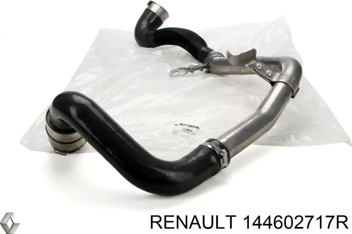 144602717R Renault (RVI) mangueira (cano derivado inferior direita de intercooler)