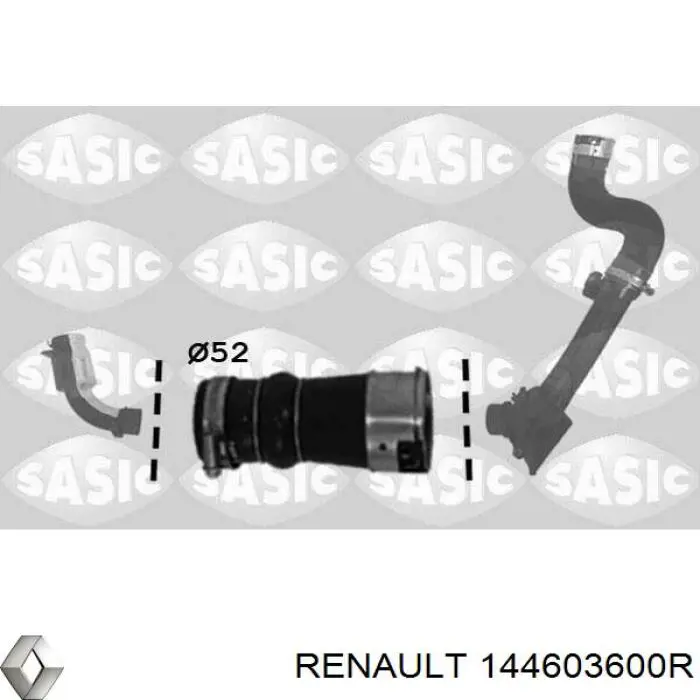 Патрубок воздушный, выход из турбины/компрессора (наддув) Renault (RVI) 144603600R цена, от 12.97 USD