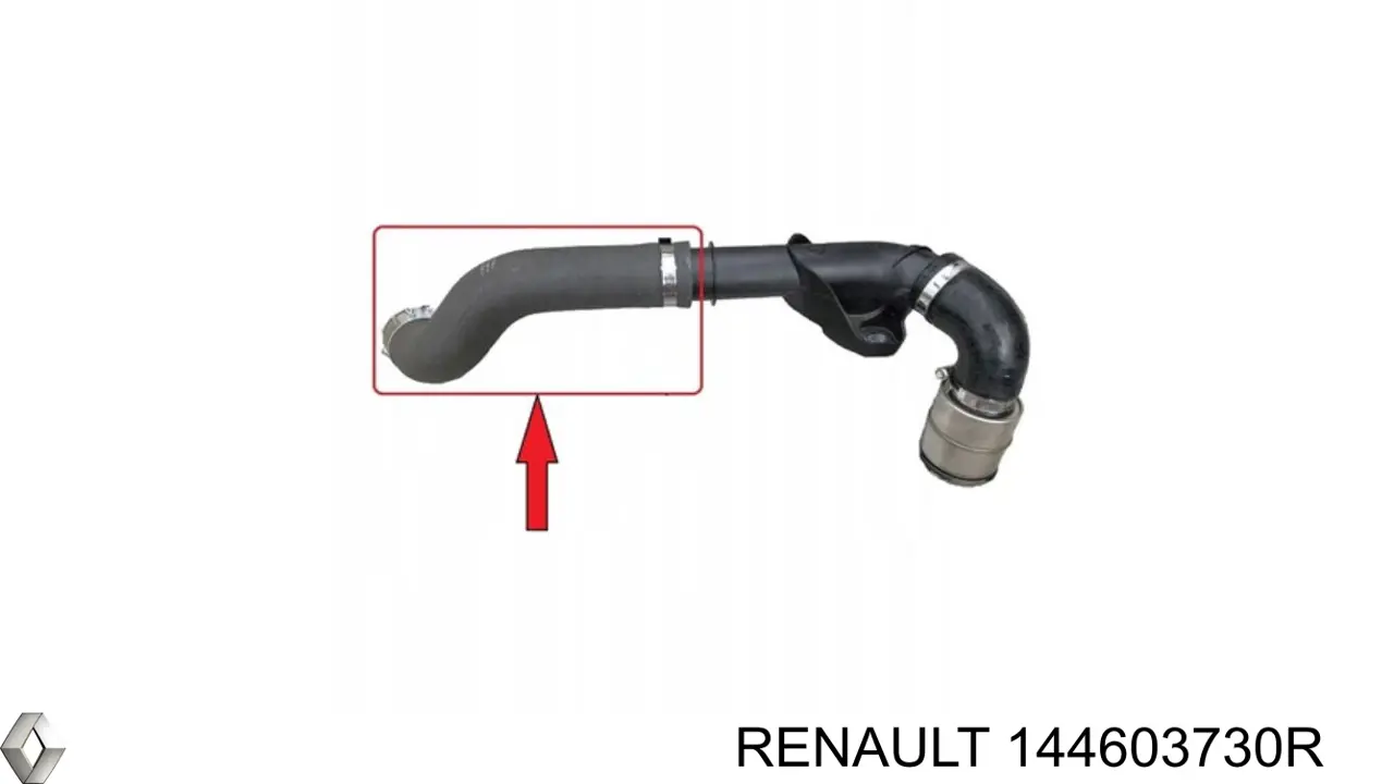 Купить 144603730R Renault (RVI) Патрубок воздушный, выход из турбины/компрессора (наддув)