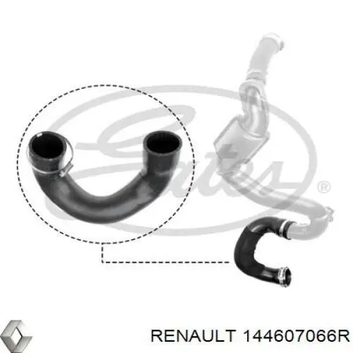 144607066R Renault (RVI) Патрубок интеркуллера