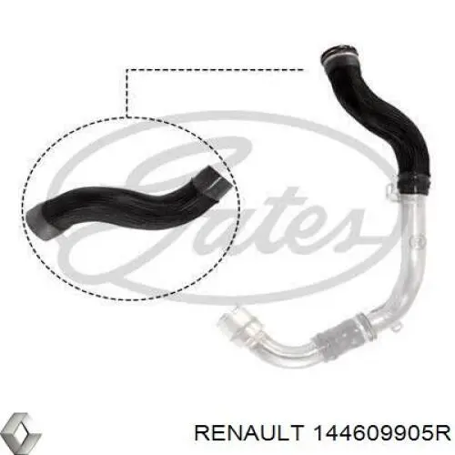 Левый шланг интеркуллера 144600400R Renault (RVI)
