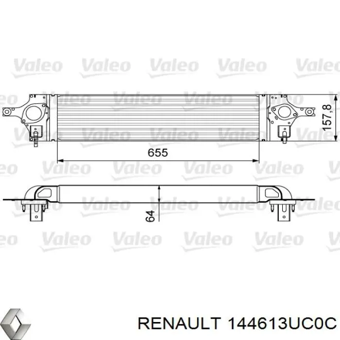 Интеркулер 144613UC0C Renault (RVI)