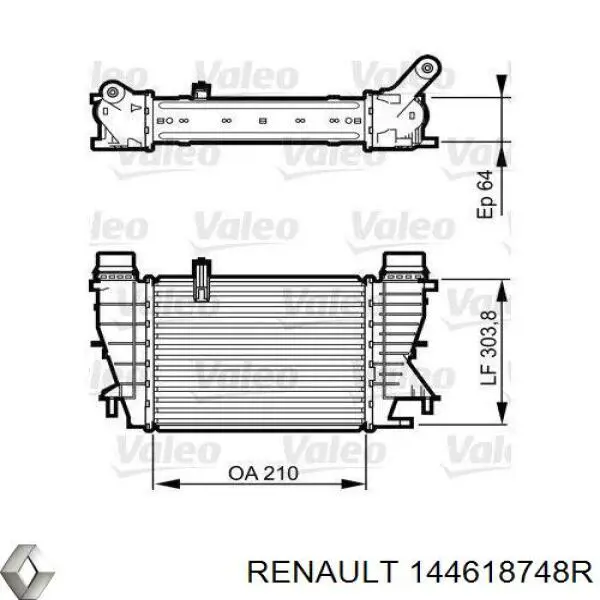 Интеркулер 144618748R Renault (RVI)