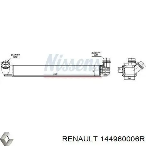 Система охлаждения наддувочного воздуха Renault (RVI) 144960006R цена, от 56.93 USD