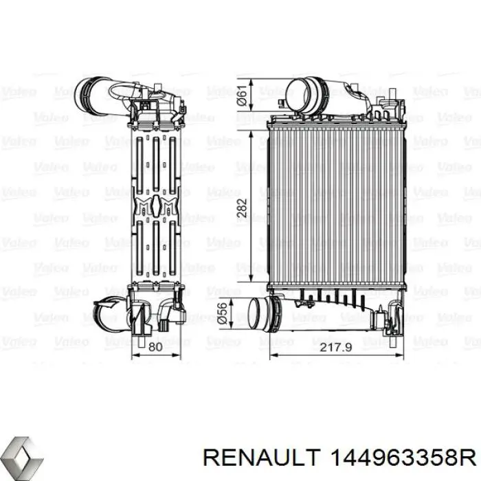 Система охлаждения наддувочного воздуха Renault (RVI) 144963358R цена, от 165.63 USD