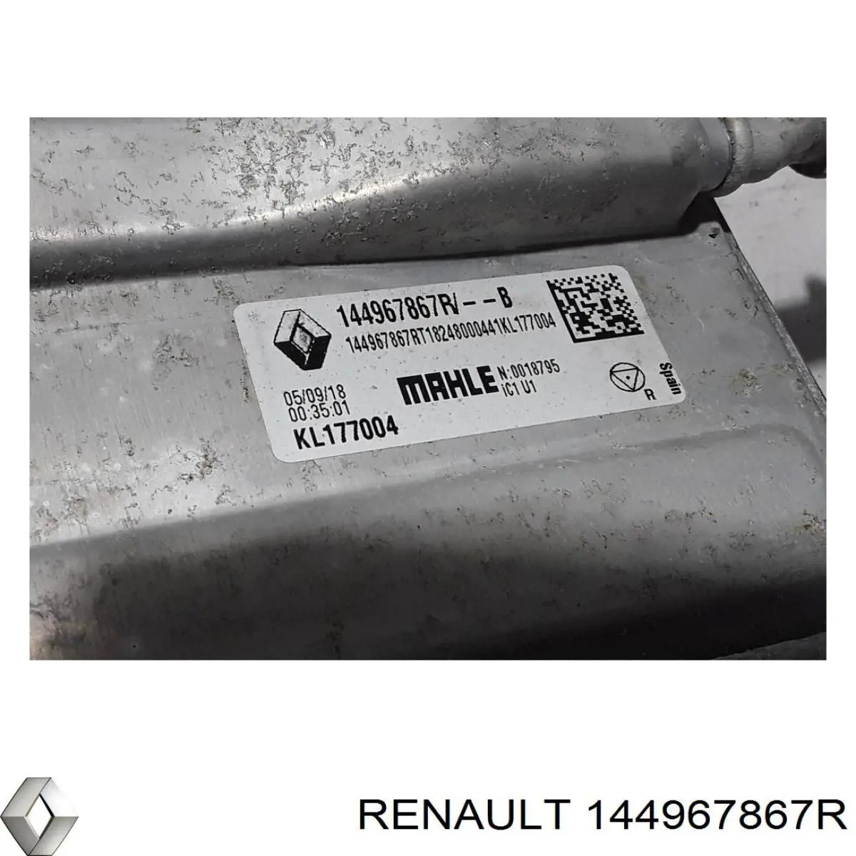 144967867R Renault (RVI) Radiador de intercooler