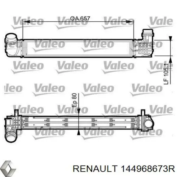 Интеркулер 144968673R Renault (RVI)