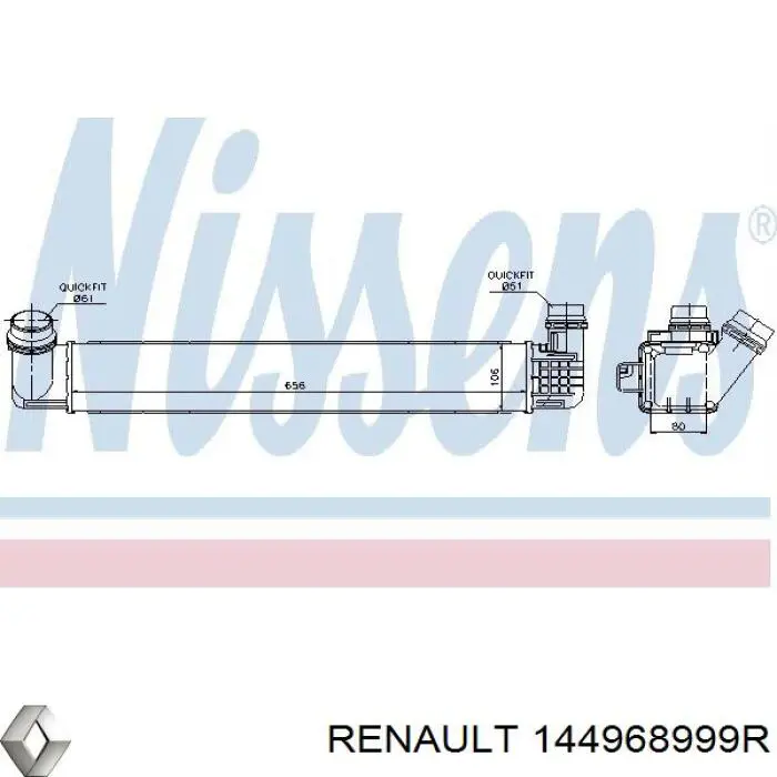Купить 144968999R Renault (RVI) Интеркулер