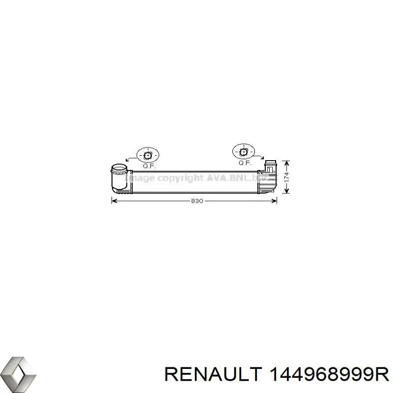 Интеркулер 144968999R Renault (RVI)